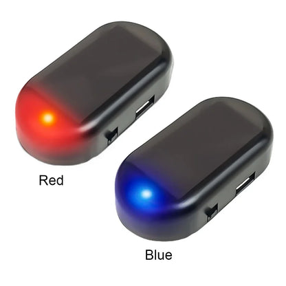 Fake Car Security Light, Solar-Style LED Warning Lamp, Blue or Red Flashing Anti-Theft Deterrent - product view 4