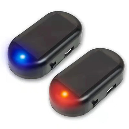 Fake Car Security Light, Solar-Style LED Warning Lamp, Blue or Red Flashing Anti-Theft Deterrent - product view 5