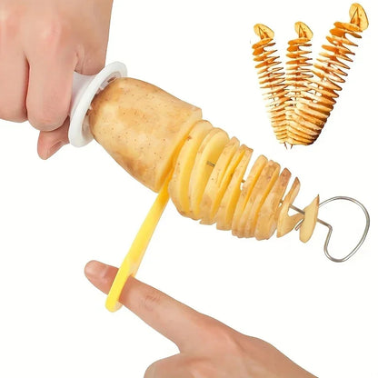 6-Piece Stainless Steel Vegetable Spiralizer Set, Multi-Functional Cutter for Spiral Potatoes, Carrots and Kitchen Prep - product view 2