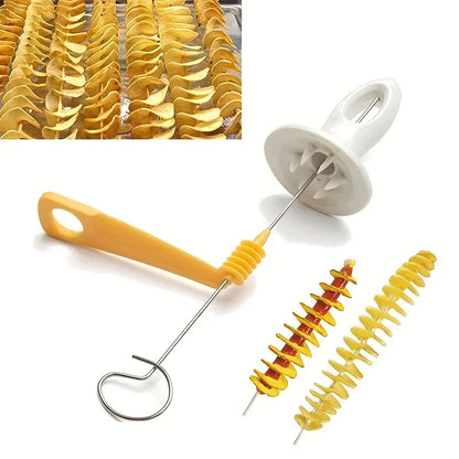 6-Piece Stainless Steel Vegetable Spiralizer Set, Multi-Functional Cutter for Spiral Potatoes, Carrots and Kitchen Prep - product view 5