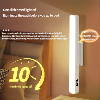 Rechargeable Touch Table Lamp, Magnetic 360° Rotation, 5-Color Lighting, Stepless Dimming, Remote Control, 30 cm ABS Body - product view 6