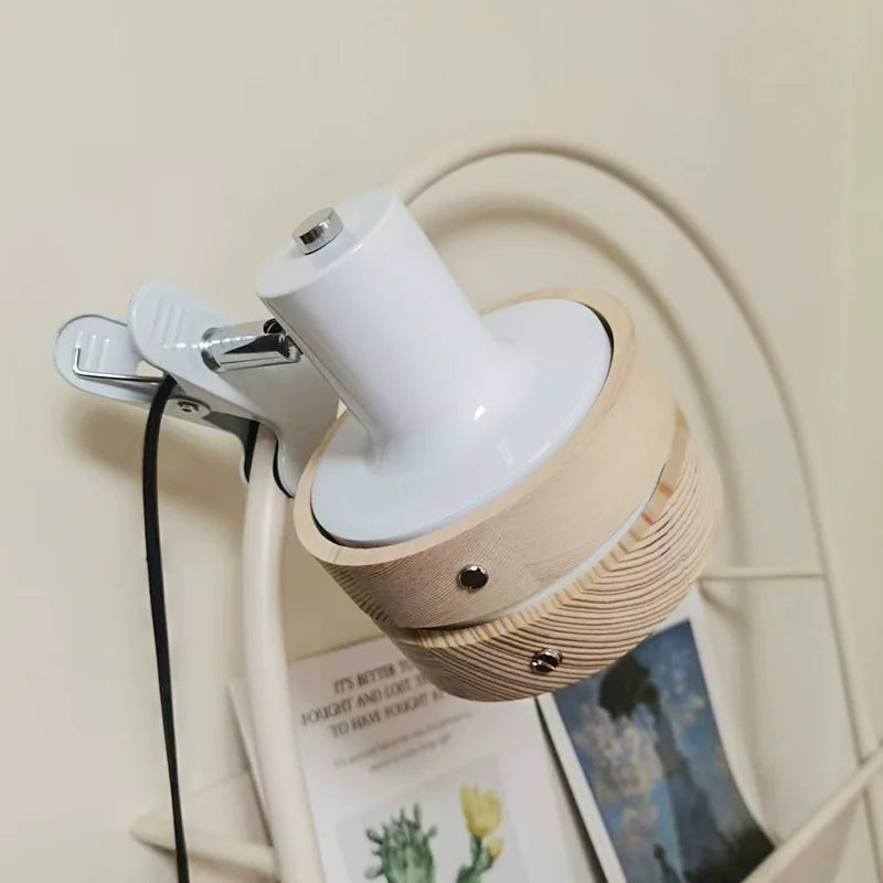 Swing Arm Clip Wall Lamp, ABS Body, E27 Base, Button Switch, Warm White or 3-Color Light for Bedside Reading - product view 1