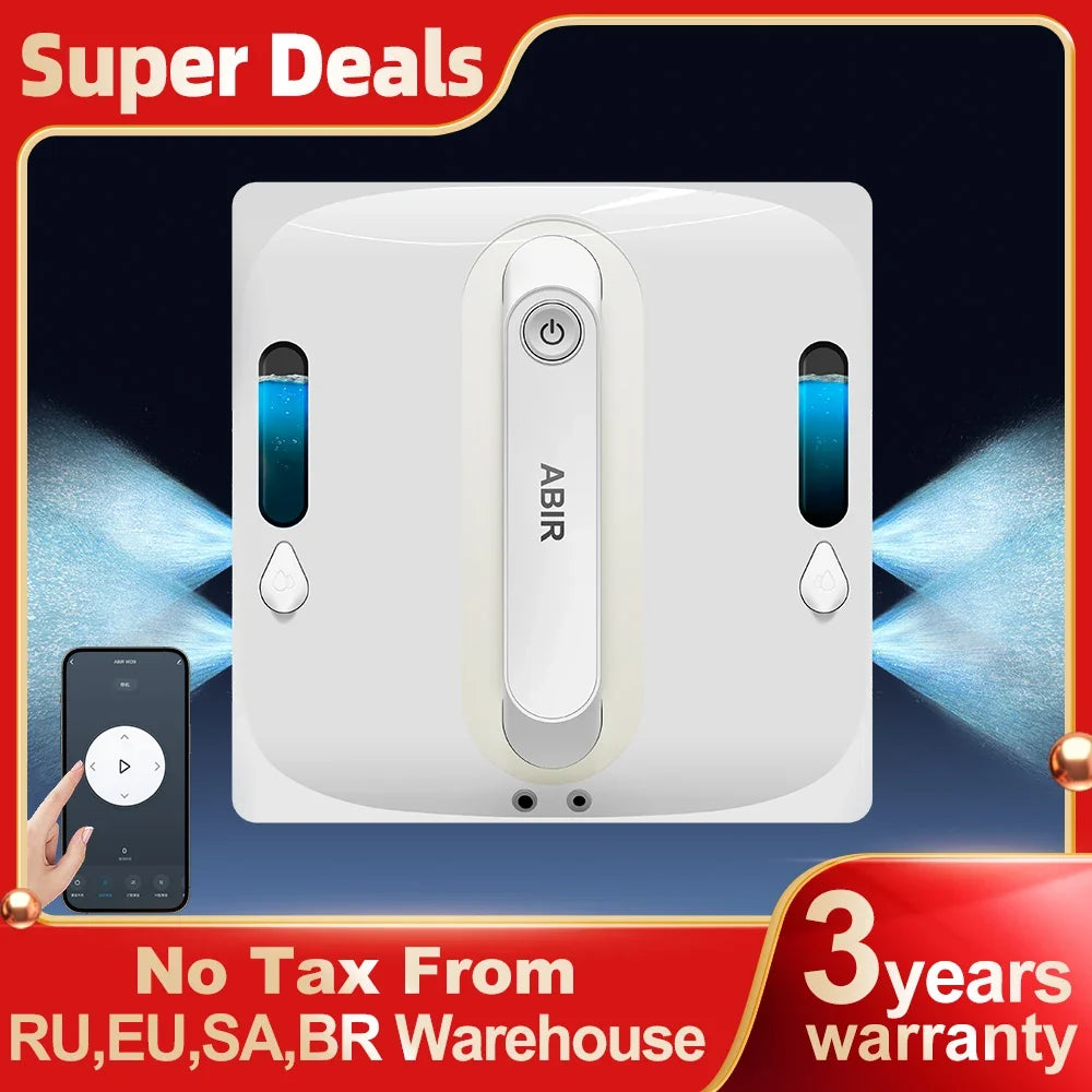 Robot Window Vacuum Cleaner, Wet and Dry Glass Cleaning Design, Remote Control, ABS Body for Home Windows - product view 1