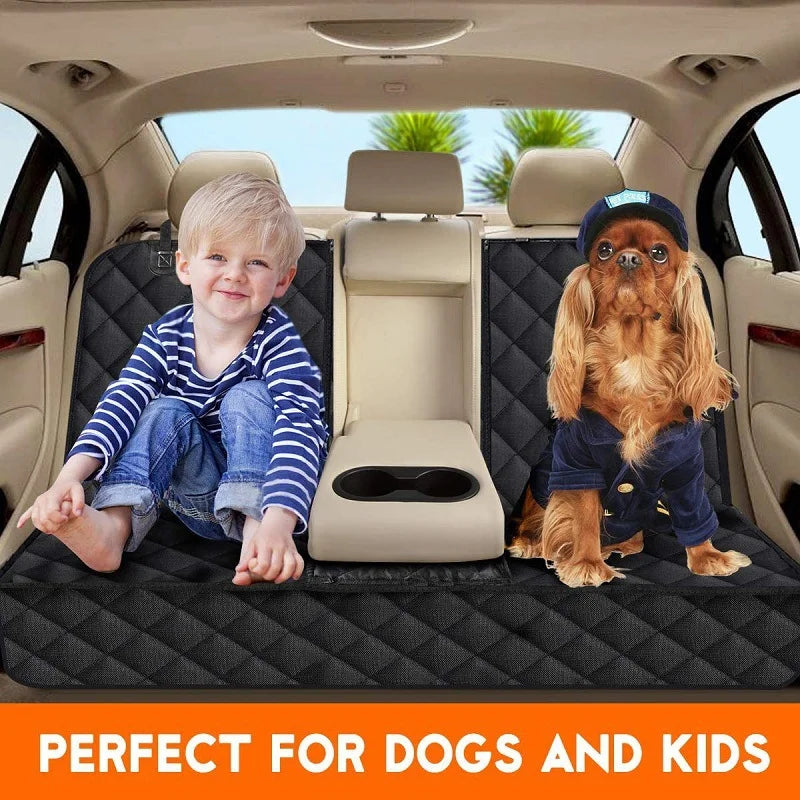 Waterproof Dog Car Seat Cover, 53 x 47 Inch Oxford Back Seat Protector with Non-Slip Backing and Convertible 4-in-1 Design - product view 2