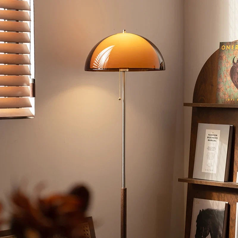 Modern Floor Lamp with Acrylic Shade, E27 Bulb, AC Power, Button Switch and Warm, White or Natural Light Options - product view 3