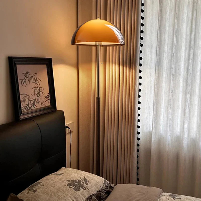 Modern Floor Lamp with Acrylic Shade, E27 Bulb, AC Power, Button Switch and Warm, White or Natural Light Options - product view 5