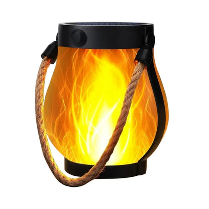 Solar Flickering Flame Lantern, ABS Hanging or Tabletop LED Light, 2 Lighting Modes for Patio, Garden and Outdoor Gatherings - product view 1