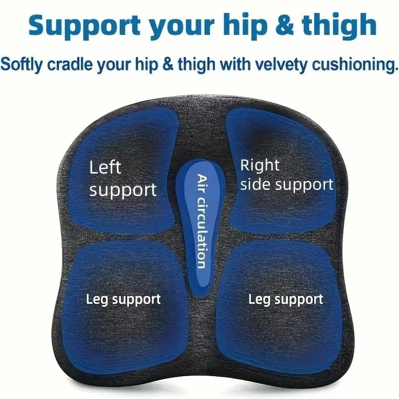 Memory Foam Chair Cushion, Breathable Polyester Cover, Ergonomic Seat Support for Office Chairs, Student Stools and Car Seats - product view 5