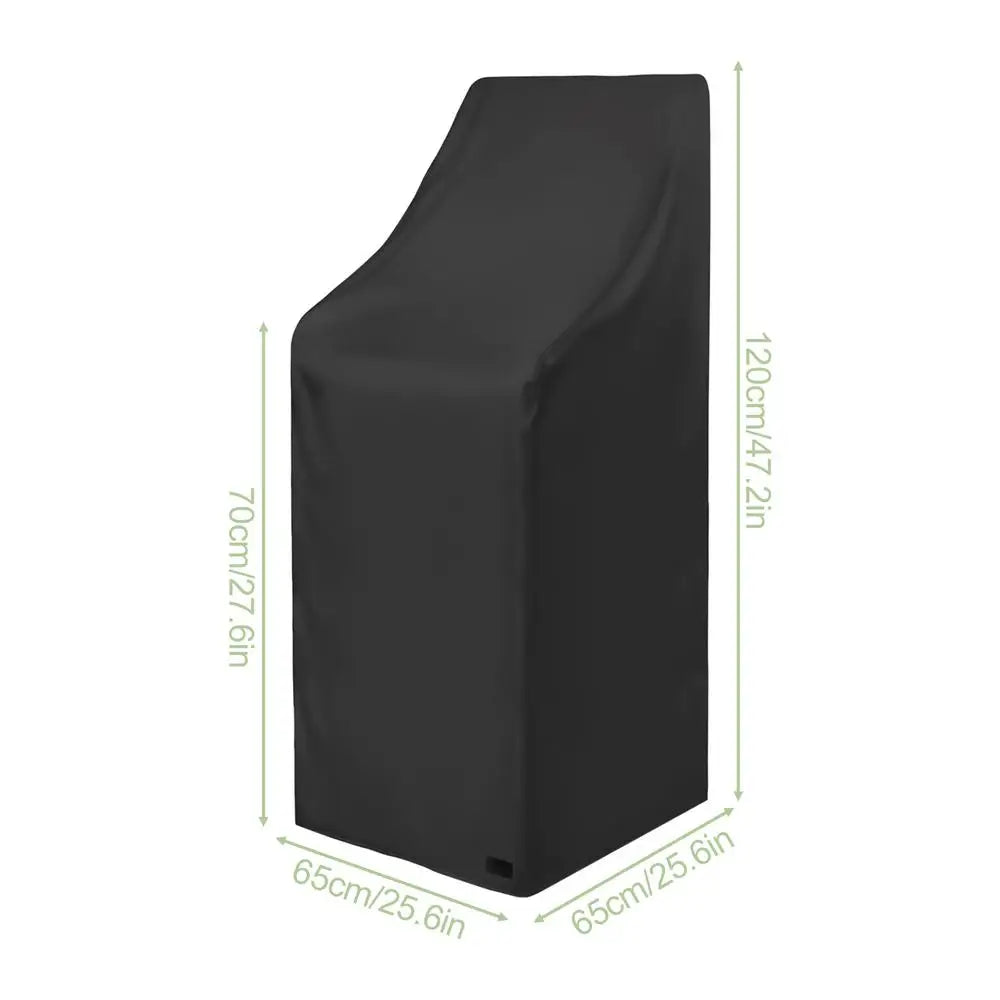 Patio Furniture Cover, Waterproof Polyester Garden Chair Protector, Adjustable Drawstring and Buckle, 65 × 65 cm - product view 1