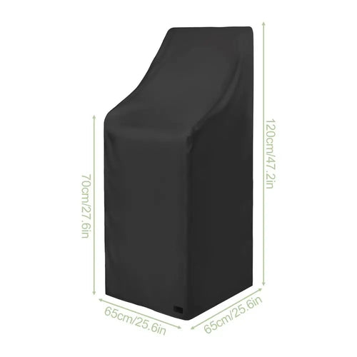 Patio Furniture Cover, Waterproof Polyester Garden Chair Protector, Adjustable Drawstring and Buckle, 65 × 65 cm - product view 1