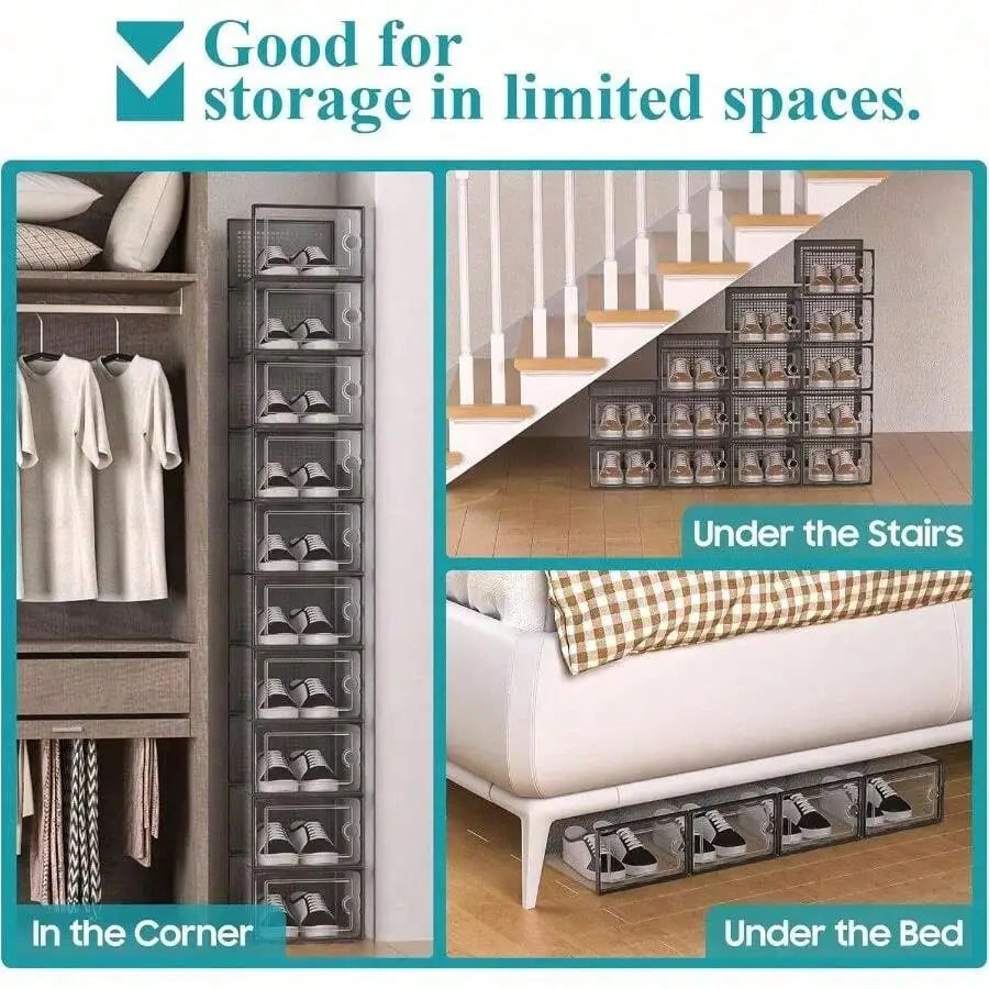 stackable shoe storage box - product view 4
