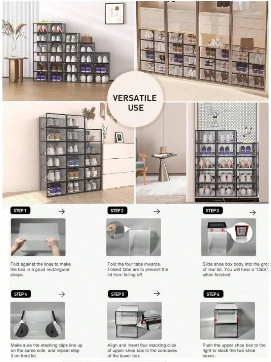 stackable shoe storage box - product view 6