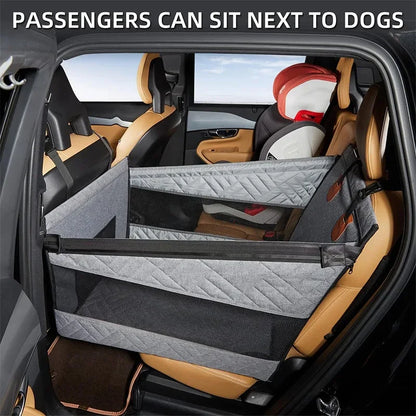 Waterproof Dog Car Hammock, Nylon Back Seat Extender with Mesh Pocket, Breathable Non-Slip Cover in 2 Sizes - product view 1