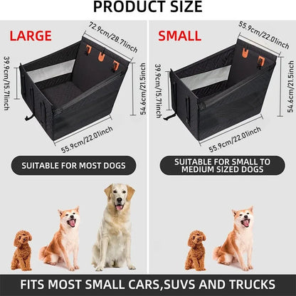 Waterproof Dog Car Hammock, Nylon Back Seat Extender with Mesh Pocket, Breathable Non-Slip Cover in 2 Sizes - product view 6