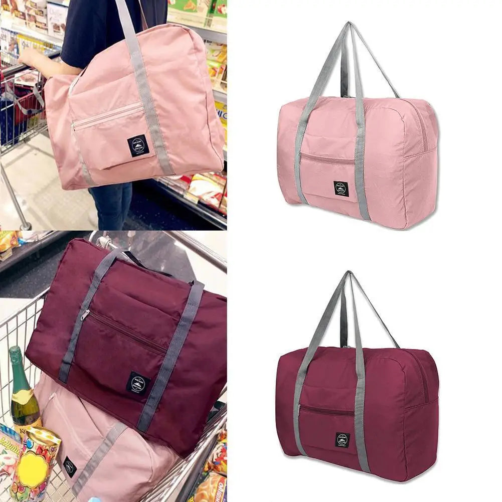 Foldable Travel Bag, Waterproof Clothes Storage, 48 × 32 × 16 cm, Carry-On, Gym and Shopping Bag with Luggage Sleeve - product view 4