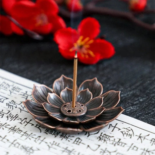 Metal Incense Holder Plate, Unscented Smoke-Removing and Dehumidifying Home Décor Accent for Meditation and Temple Spaces - product view 1