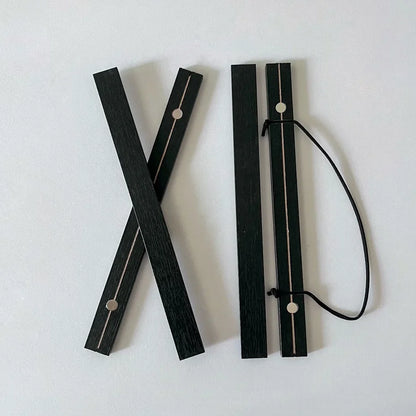 Magnetic Poster Hanger Frame, Teak, Pine and Oak Wood Styles, Black or White, 21–51cm for Canvas and Wall Art - product view 3
