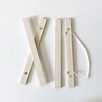 Magnetic Poster Hanger Frame, Teak, Pine and Oak Wood Styles, Black or White, 21–51cm for Canvas and Wall Art - product view 4