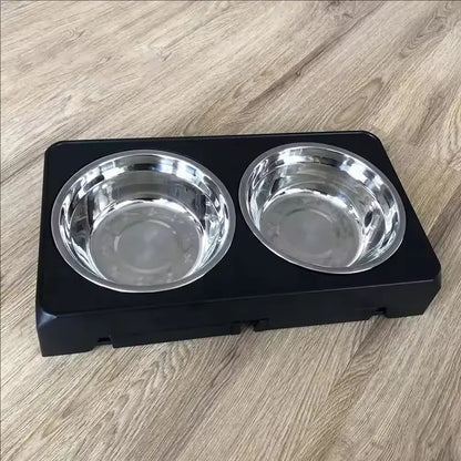 Elevated Dog Bowl Stand, Adjustable Raised Feeder with Double Stainless Steel Bowls, Sizes for Small, Medium and Large Dogs - product view 6
