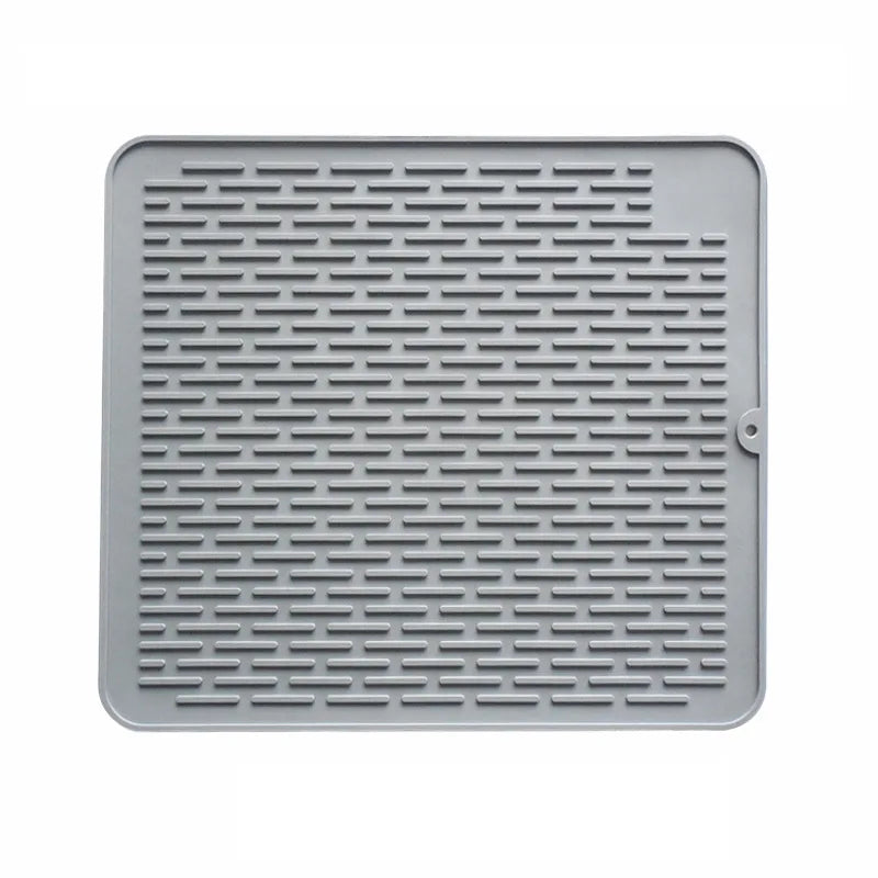 Silicone Dish Drying Mat, Heat-Resistant Non-Slip Rectangle Kitchen Sink Mat in 40x30, 45x40 or 58x45 cm - product view 2