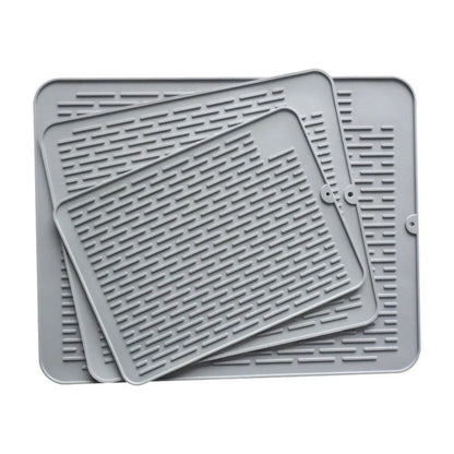 Silicone Dish Drying Mat, Heat-Resistant Non-Slip Rectangle Kitchen Sink Mat in 40x30, 45x40 or 58x45 cm - product view 6
