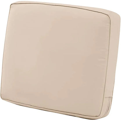 Outdoor Patio Cushion Cover, Water-Resistant Polyester Seat Slipcover, Square Replacement Cover in 12 Sizes and 3 Colors - product view 3