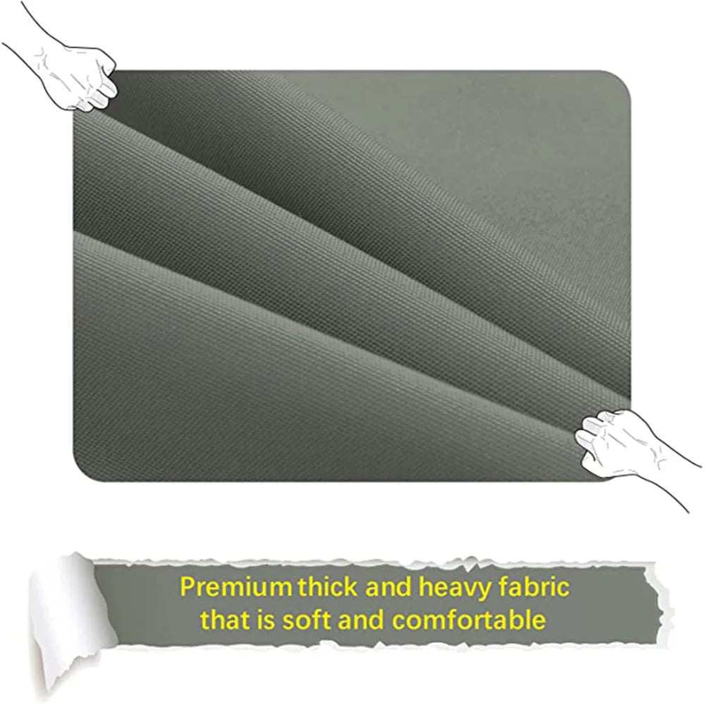 Outdoor Patio Cushion Cover, Water-Resistant Polyester Seat Slipcover, Square Replacement Cover in 12 Sizes and 3 Colors - product view 4
