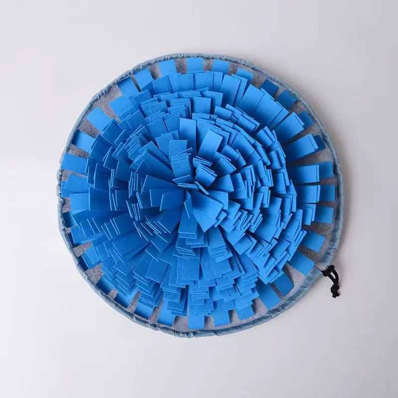 Snuffle Mat for Dogs, Interactive Fleece Foraging Puzzle for Slow Eating, Adjustable Drawstring, Color Options for Home or Travel - product view 1