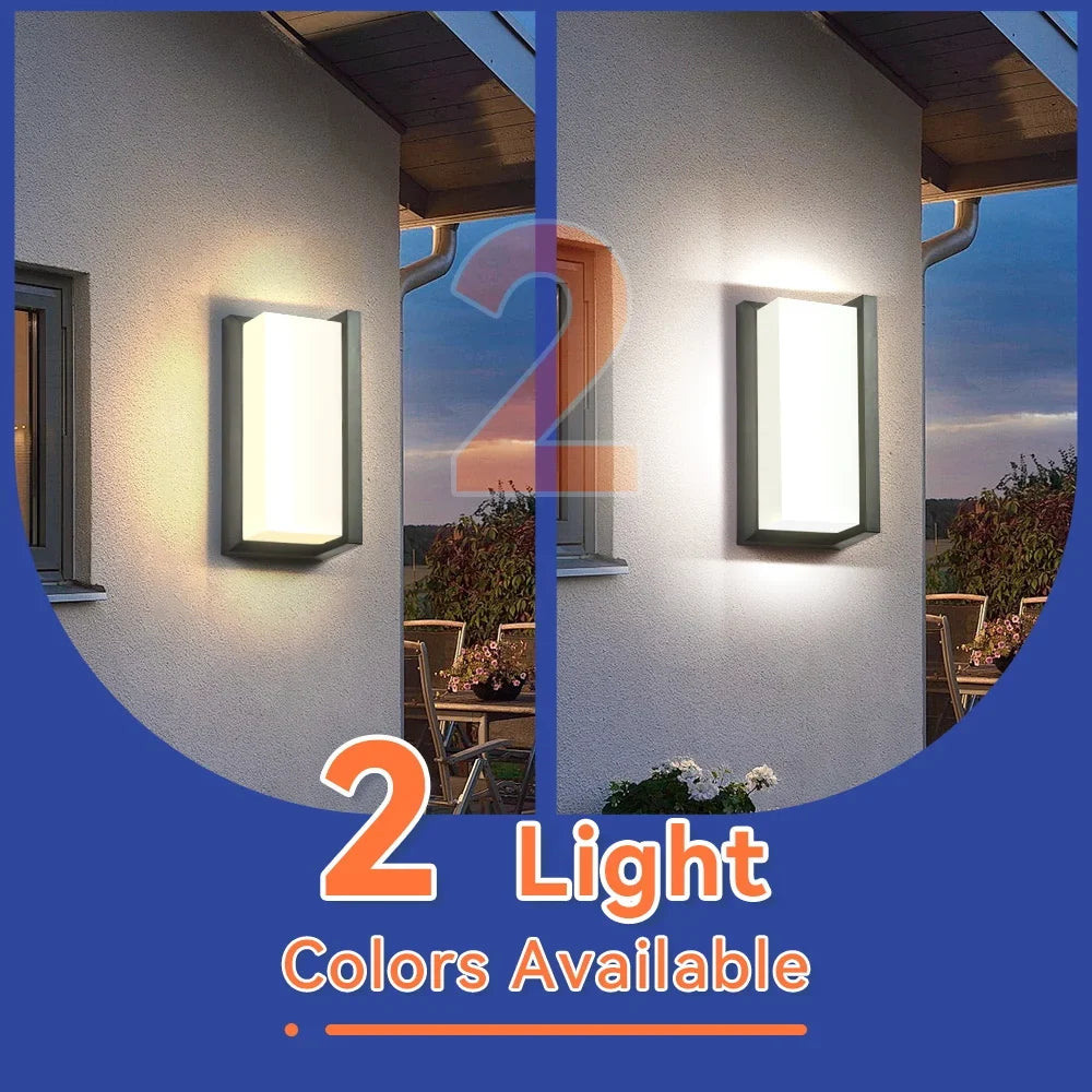 Modern LED Wall Sconce, AC Wall-Mount Lamp with ABS Body, 240V, Warm or Cool White, 1-Piece or 3-Piece Set - product view 3