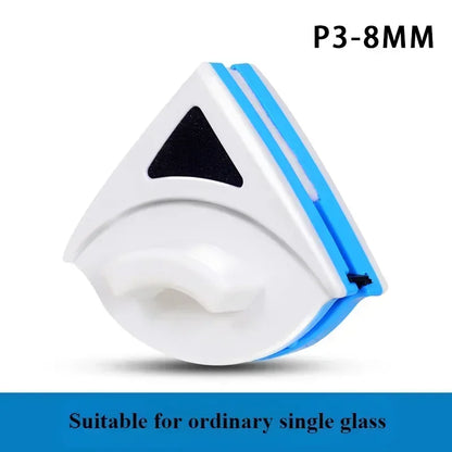 Magnetic Window Cleaner, Double-Sided Glass Wiper with 2.5 m Safety Rope and Replaceable Cleaning Cotton for 3–8 mm Glass - product view 1