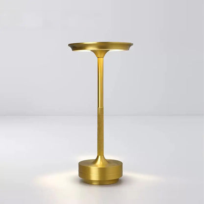 Rechargeable Aluminum Table Lamp, Touch Control, 3 Color Temperatures, Stepless Dimming, 3W Cordless LED Bedside Light - product view 1
