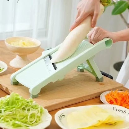 Adjustable Mandoline Slicer, Stainless Steel Vegetable and Fruit Cutter with Adjustable Knob for Potatoes and Lemons - product view 6