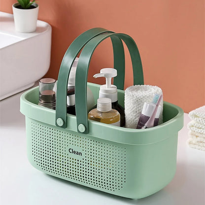 Plastic Storage Basket with Handle, Reusable Multi-Use Pantry Organizer Bin for Kitchen, Bathroom, Dorm and Bedroom - product view 5
