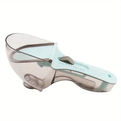 Adjustable Measuring Spoon, Plastic Sliding Scale, 5–30 ml or 30–130 ml for Cooking and Baking - product view 1
