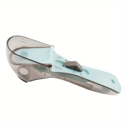Adjustable Measuring Spoon, Plastic Sliding Scale, 5–30 ml or 30–130 ml for Cooking and Baking - product view 2