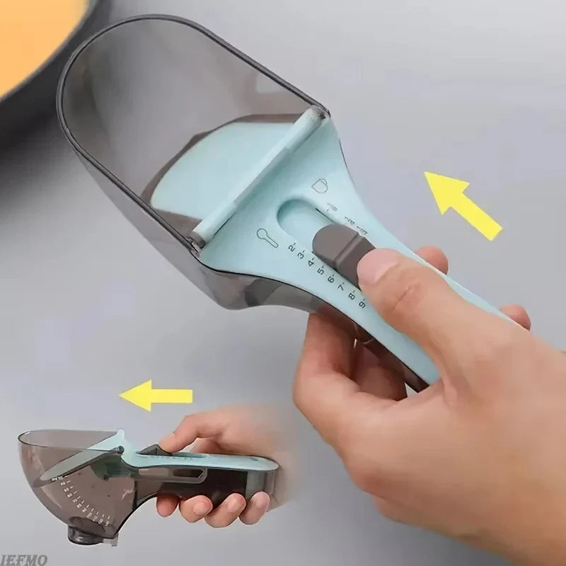 Adjustable Measuring Spoon, Plastic Sliding Scale, 5–30 ml or 30–130 ml for Cooking and Baking - product view 5
