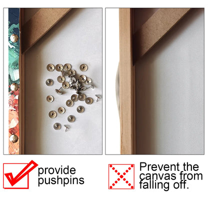 DIY Solid Wood Picture Frame Kit, Modern Rectangular Wall Frame for Canvas Art and Posters, 13 Size Options - product view 5