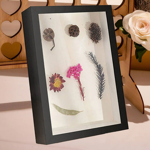 Wood Frame Shadow Box, 5 cm Deep Display Case for Dried Flowers, Photos, Awards, Keepsakes and DIY Wall Decor - product view 1