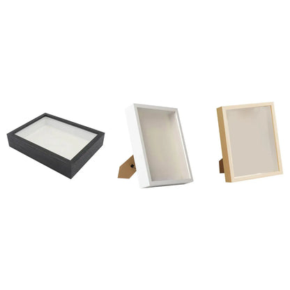 Wood Frame Shadow Box, 5 cm Deep Display Case for Dried Flowers, Photos, Awards, Keepsakes and DIY Wall Decor - product view 4