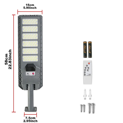 Solar Motion Light, 167 LED Outdoor Lamp with Remote Control, 320° Lighting, ABS Body for Garden and Garage - product view 2