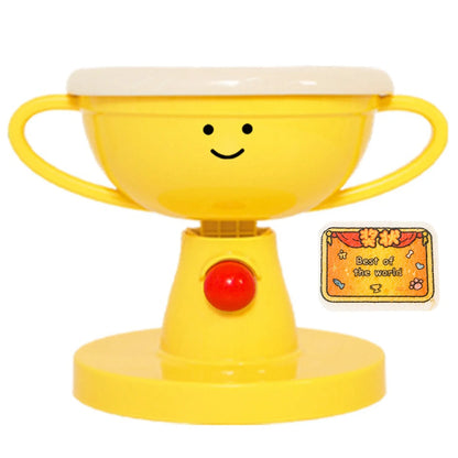 Adjustable Raised Pet Bowl, 5-Height 60° Tilted Trophy-Shape Feeder, Non-Slip Base, Plastic or Ceramic for Cats and Small Dogs - product view 2