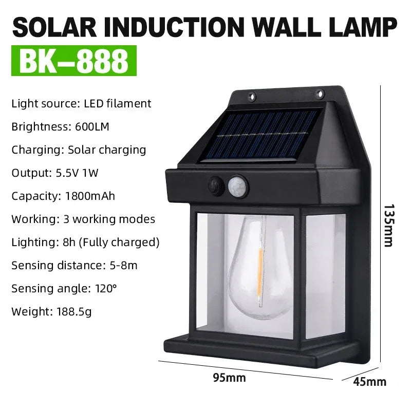 solar wall lights - product view 1
