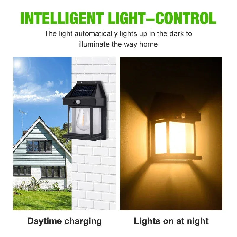 solar wall lights - product view 4