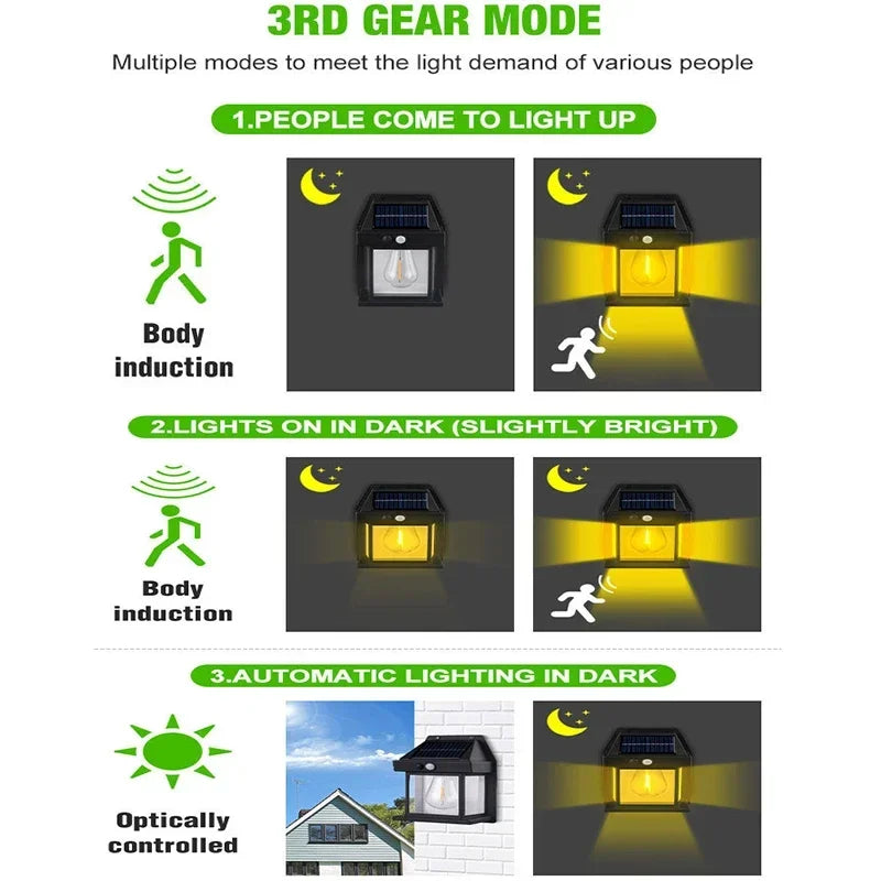 solar wall lights - product view 6
