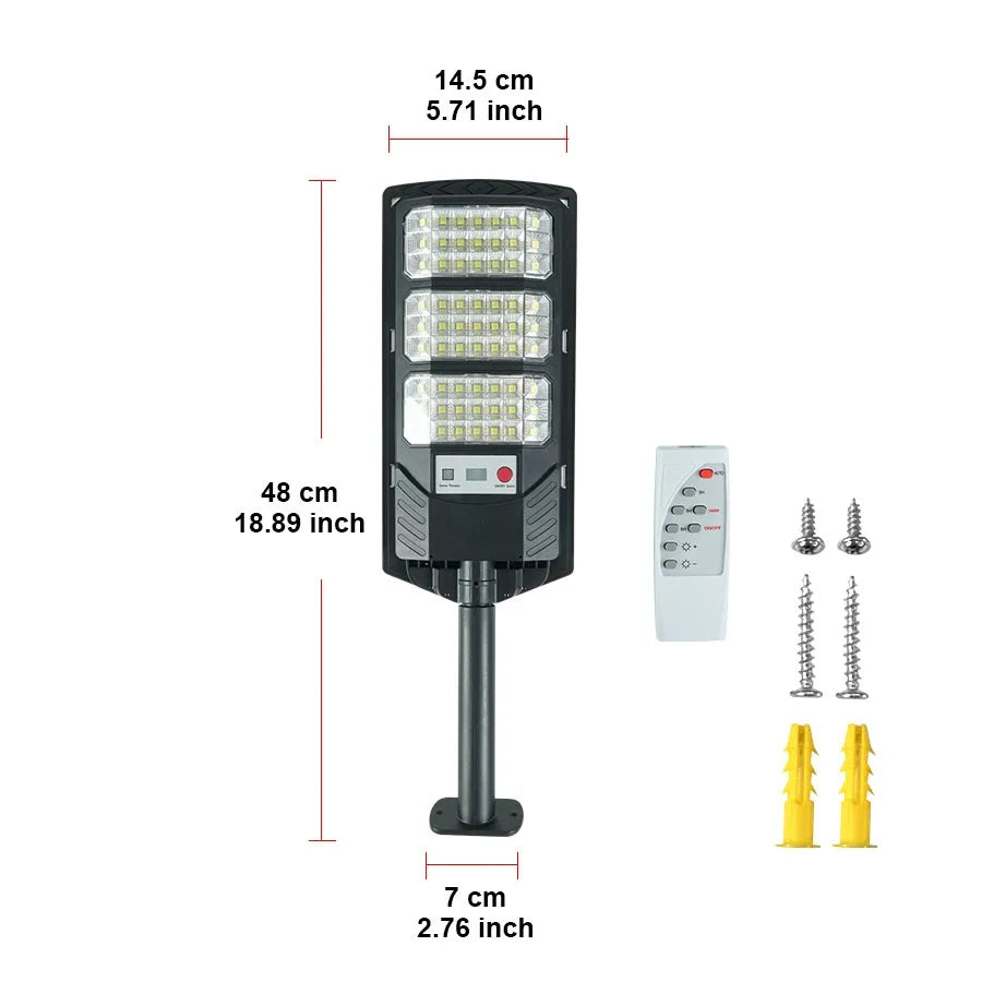 Solar Outdoor Spotlights, Remote-Controlled LED Motion Sensor Garden Lights with ABS Body, Four Sizes and Wide-Area Illumination - product view 3