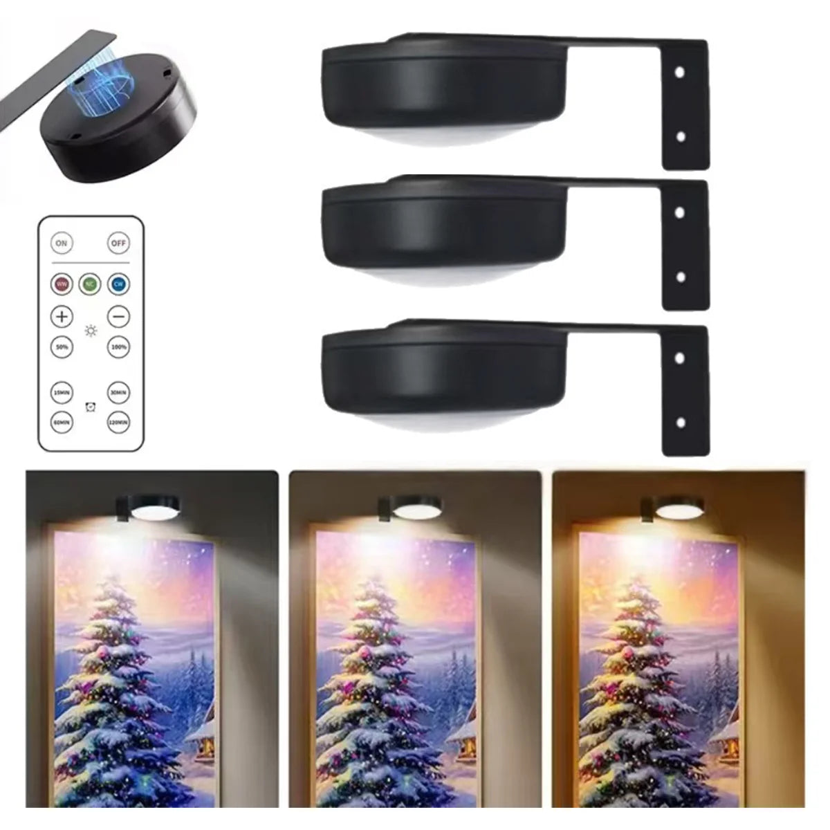battery operated picture light - product view 2