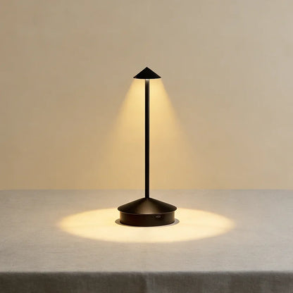 Rechargeable Table Lamp, Touch Control, Dimmable LED, 5V Alloy Body, Brown, Black, Gold or White for Desk and Study - product view 2
