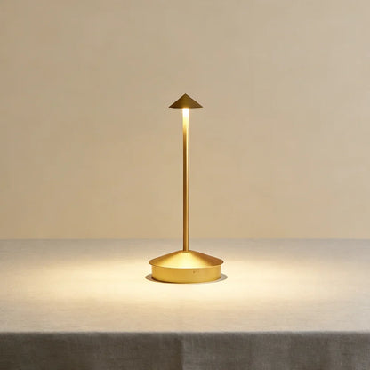 Rechargeable Table Lamp, Touch Control, Dimmable LED, 5V Alloy Body, Brown, Black, Gold or White for Desk and Study - product view 3