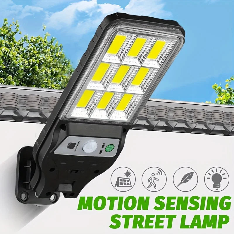 Solar Outdoor Wall Light, LED Motion Sensor, Dimmable Modern ABS Garden Lamp with 72COB, 108COB and Multi-Pack Options - product view 6