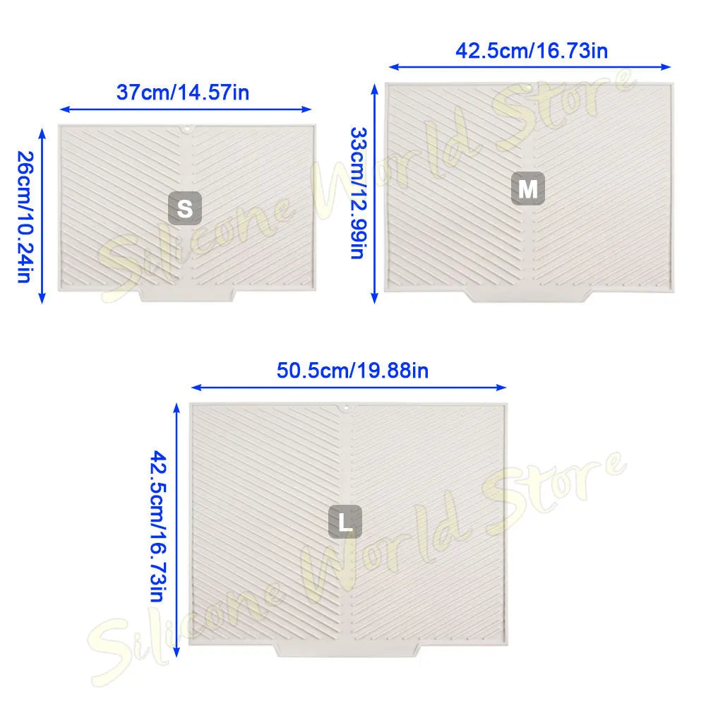 silicone dish drying mat - product view 1